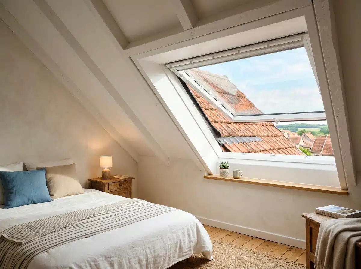 Changement de fenêtre de toit Velux dans des combles aménagés à Élancourt