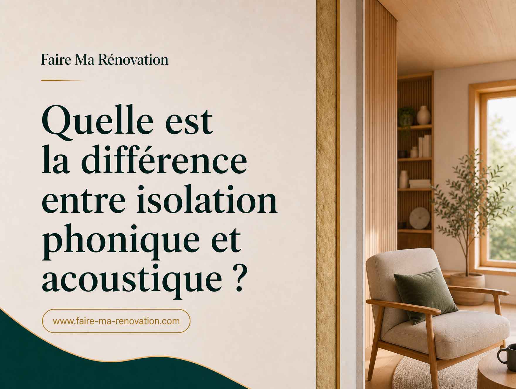 Quelle est la différence entre isolation phonique et acoustique ?