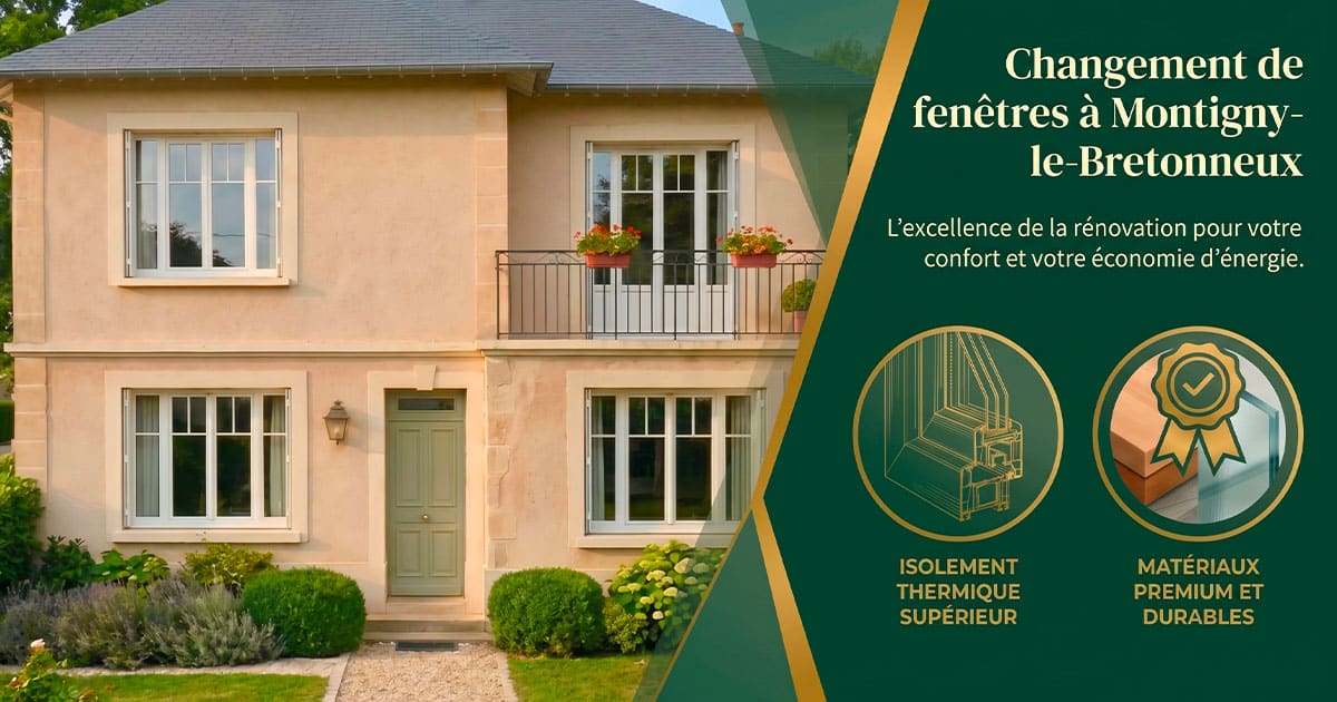 Changement de fenêtres à Montigny-le-Bretonneux (78180)