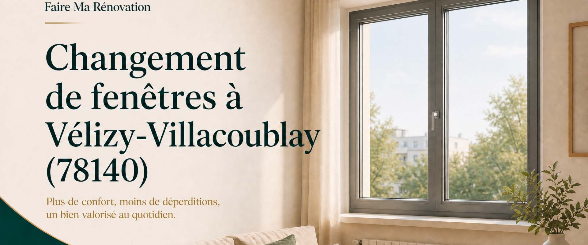 Changement de fenêtres à Vélizy-Villacoublay (78140)